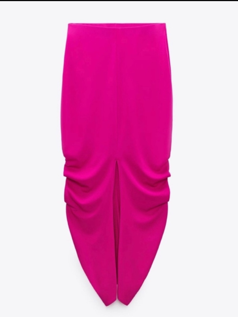 Zara limited edition draped side midi skirt